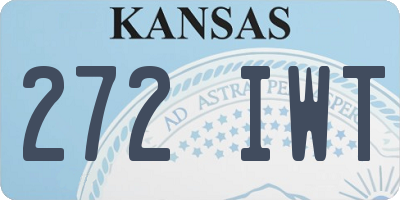 KS license plate 272IWT