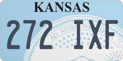 KS license plate 272IXF