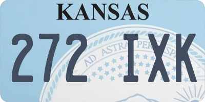 KS license plate 272IXK