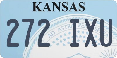 KS license plate 272IXU
