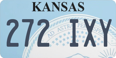 KS license plate 272IXY