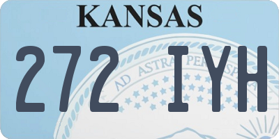 KS license plate 272IYH