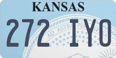KS license plate 272IYO