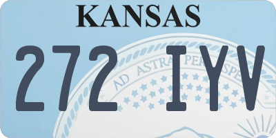 KS license plate 272IYV