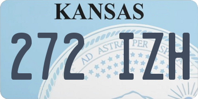 KS license plate 272IZH