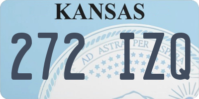 KS license plate 272IZQ