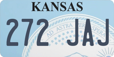 KS license plate 272JAJ