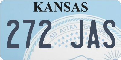 KS license plate 272JAS