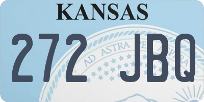 KS license plate 272JBQ