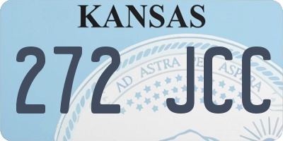 KS license plate 272JCC