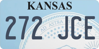 KS license plate 272JCE