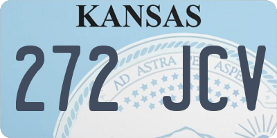 KS license plate 272JCV