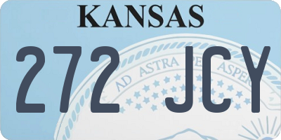 KS license plate 272JCY