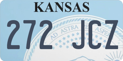 KS license plate 272JCZ
