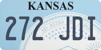 KS license plate 272JDI