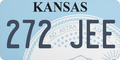 KS license plate 272JEE