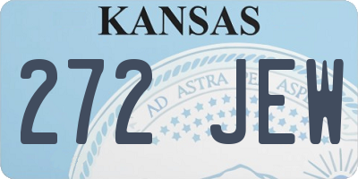 KS license plate 272JEW