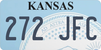 KS license plate 272JFC