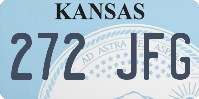 KS license plate 272JFG