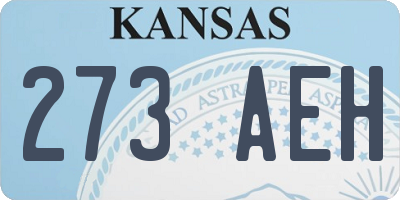 KS license plate 273AEH