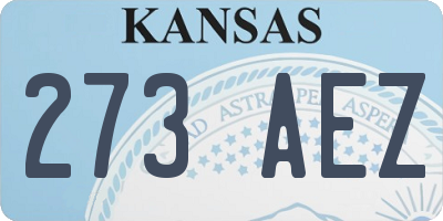 KS license plate 273AEZ