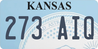 KS license plate 273AIQ