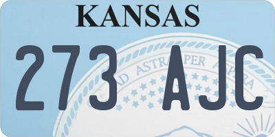 KS license plate 273AJC