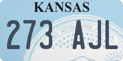 KS license plate 273AJL