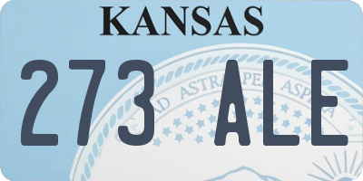 KS license plate 273ALE