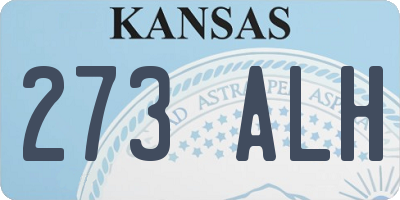 KS license plate 273ALH
