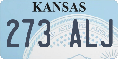 KS license plate 273ALJ