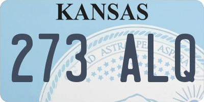 KS license plate 273ALQ