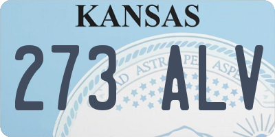 KS license plate 273ALV