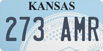 KS license plate 273AMR