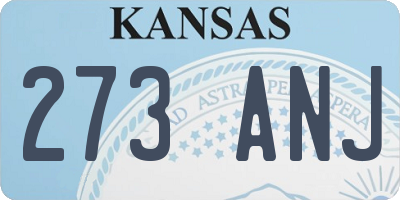 KS license plate 273ANJ
