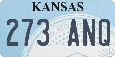 KS license plate 273ANQ
