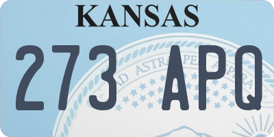 KS license plate 273APQ