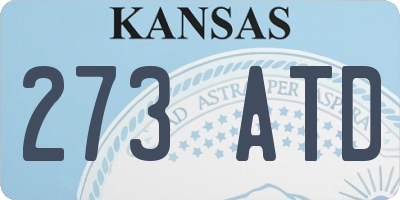 KS license plate 273ATD