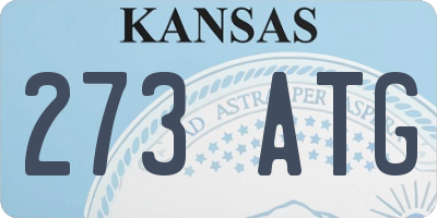 KS license plate 273ATG