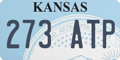KS license plate 273ATP