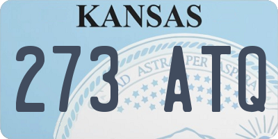 KS license plate 273ATQ