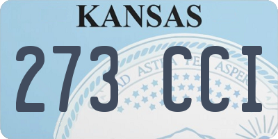 KS license plate 273CCI
