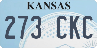 KS license plate 273CKC