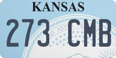 KS license plate 273CMB