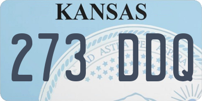 KS license plate 273DDQ