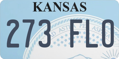 KS license plate 273FLO
