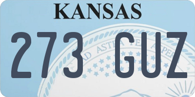 KS license plate 273GUZ