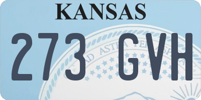 KS license plate 273GVH