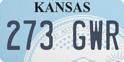 KS license plate 273GWR