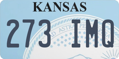 KS license plate 273IMQ